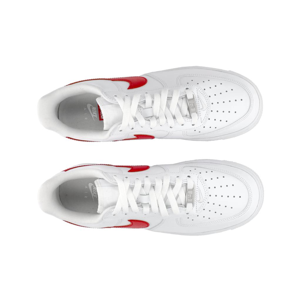 Supreme x Nike Air Force 1 Low Box Logo - Speed Red Эксклюзив для Шанхая Унисекс Кроссовки Белые CU9225-101