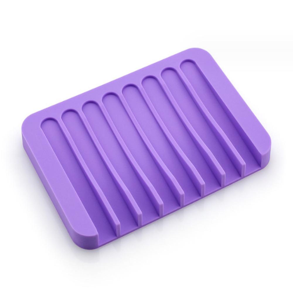Silicone Soap Holder Portable Sponge Tray Useful Soap Box  Bathroom