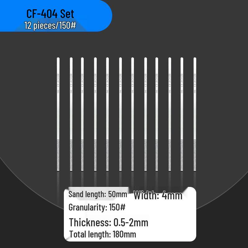 Diamond Sand Alloy File Set CF-400 for Flat Mold Grinding