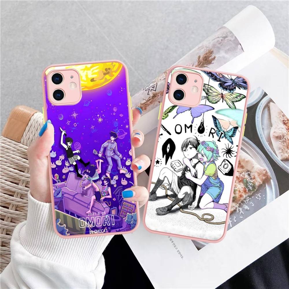 Игровой силиконовый чехол Omori для iPhone 16 15 14 13 12 11 Pro Max Plus X XS MAX Ударопрочный матовый чехол