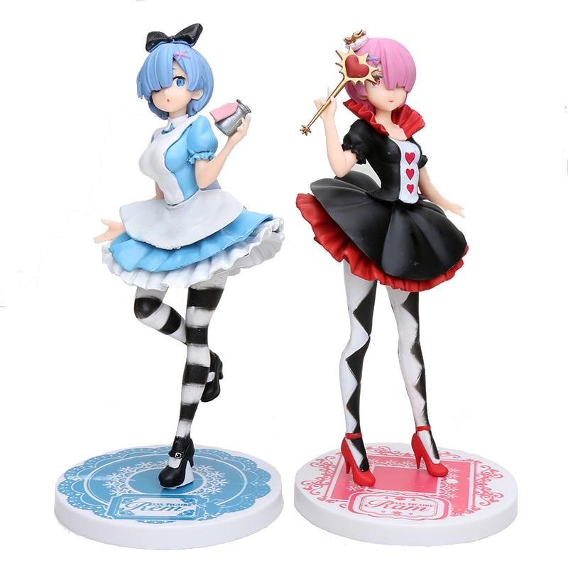 Anime Figure Rem Life In a Different World from Zero Ram/Rem In Wonderland Action Figure Model Toy