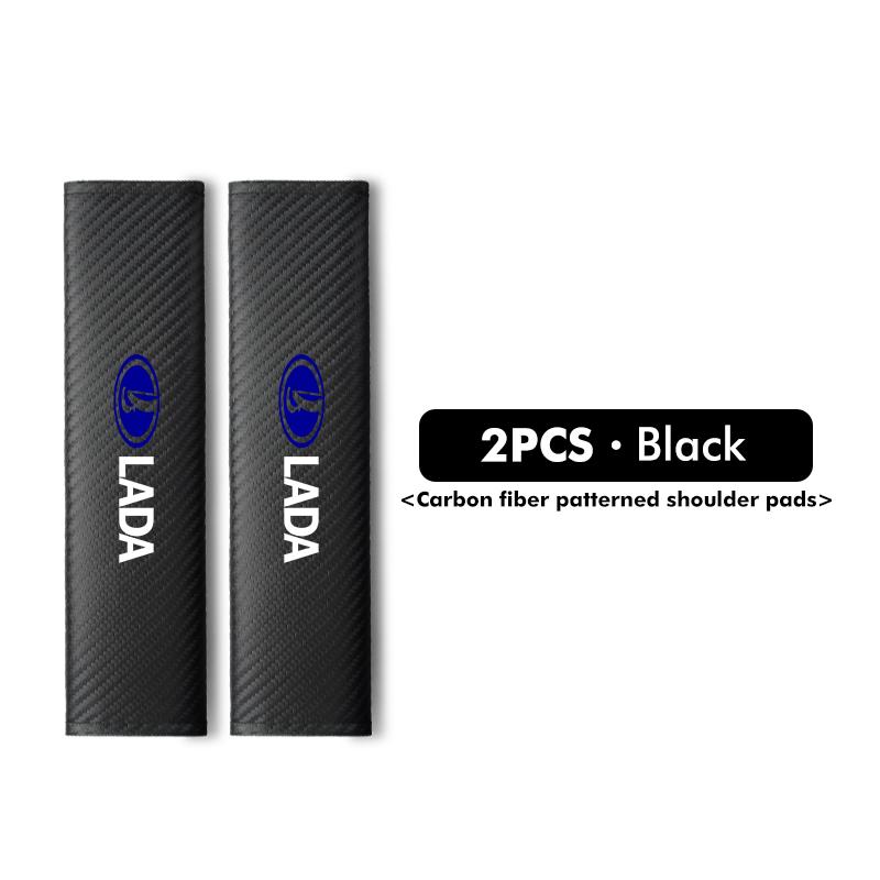 For Lada Comfort Car Seat Belt Covers Adjustive Shoulder Strap Covers Niva Vesta 4X4 Samara Kalina Largus Priora Granta PP19