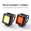 Велофары для ночной езды, USB-перезаряжаемые велофары передняя и задняя, велосипедный фонарь, набор задних фонарей, быстрая зарядка за 2 часа, простая установка