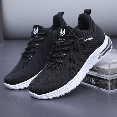 Весенние новые женские спортивные туфли, удобные дышащие одинарные туфли из летучего трикотажа, модные универсальные женские кроссовки на мягкой подошве