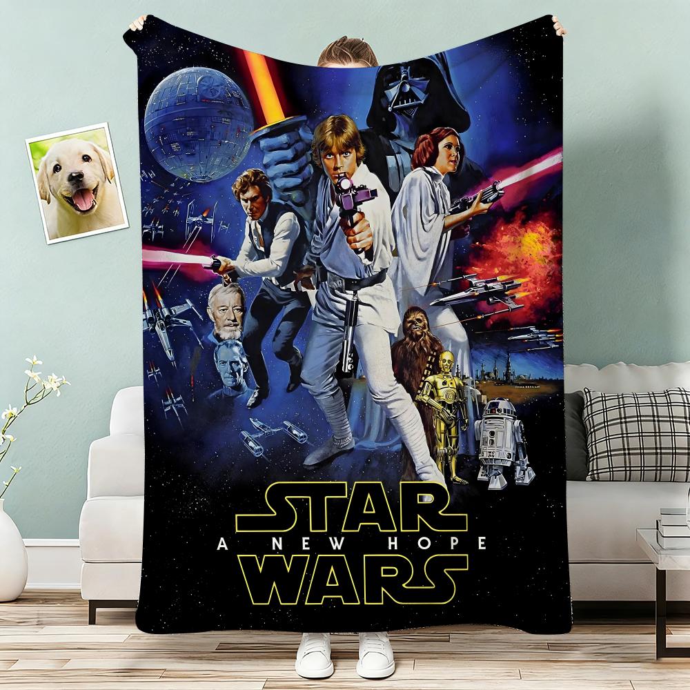 Star Trek Throw Lightweight 240g Flannel Blanket Soft Skin-friendly for Summer Cooling