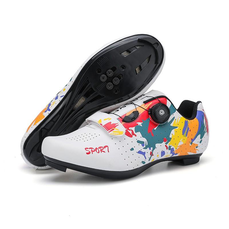 Unisex Cycling Shoes Mountain Road Bikes Stiff Sole Breathable Lightweight Non-Slip Rubber Outsole