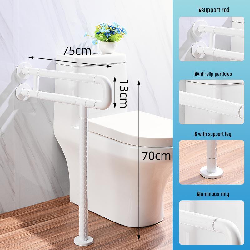 Ванная комната Поручень U-образной формы для пожилых - Безбарьерная нейлоновая ручка для душа/туалета