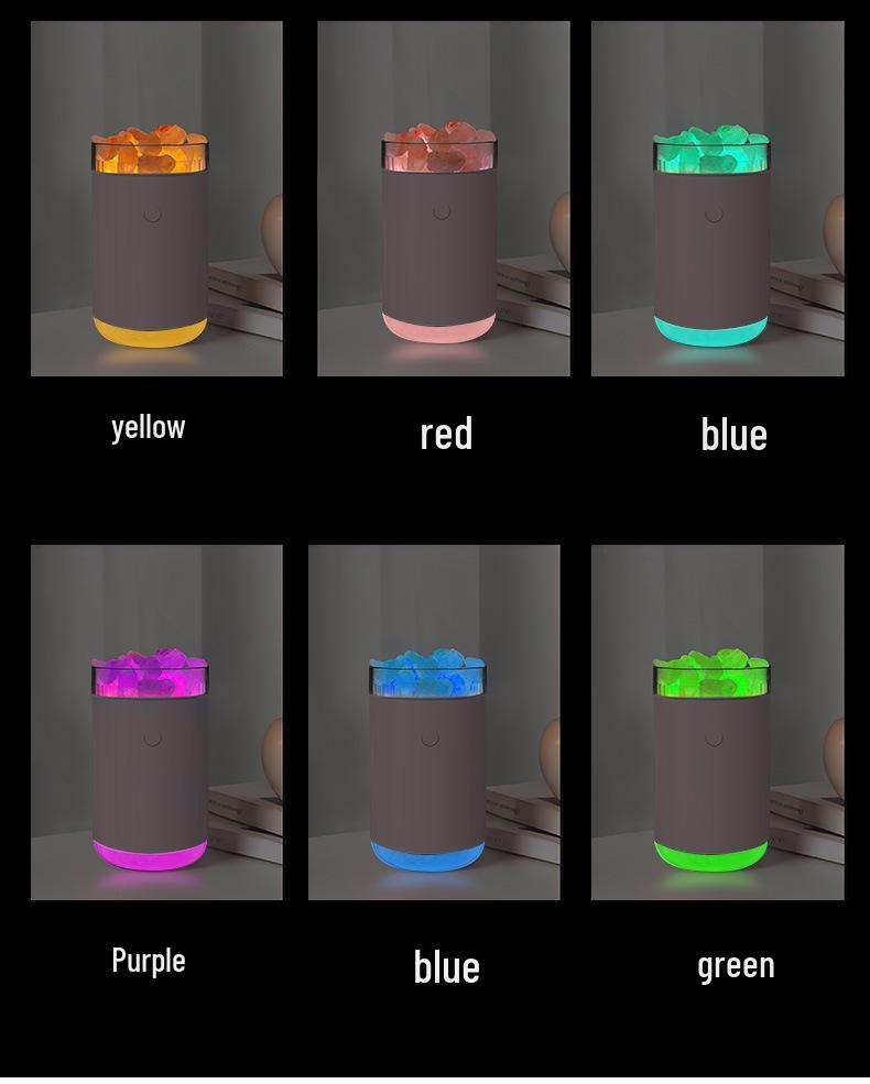 USB Aroma Diffuser with Seven-Color Light & Flame Simulation for Home