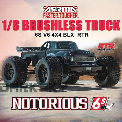ARRMA ARA8611V6 NOTORIOUS V6 6S 4X4 BLX Бесколлекторный 1/8 RC Электрическая модель автомобиля на радиоуправлении Монстр-трак Игрушки для взрослых и детей