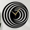 Large Size Clock & Wall Ornament/Metal Outdoor Wall Clock for Bedroom, Office -Black