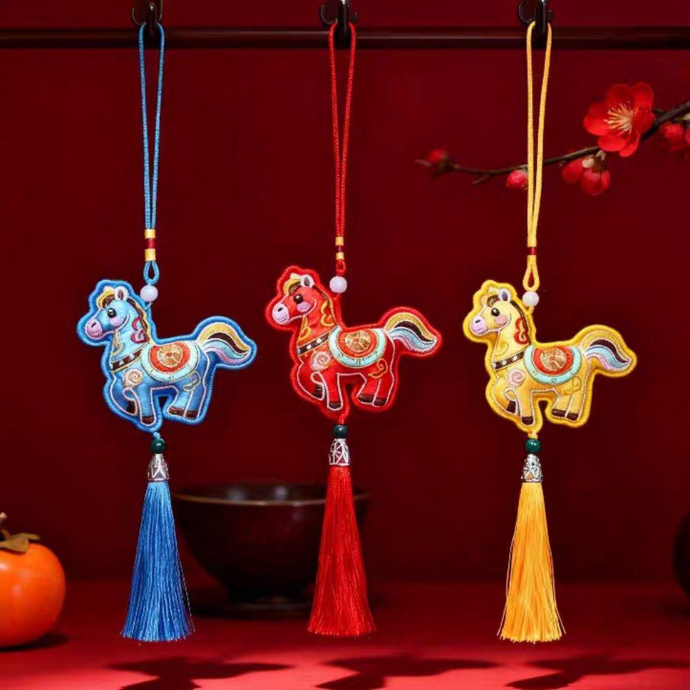 Праздник Весны Вышитая Подвеска Кисточка Автомобильные Подвески Подарок Года Зодиака