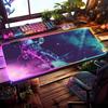 Коврик для мыши Астронавт RGB Игровой коврик для мыши Настольный коврик HD Геймерский Большой светодиодная подсветка XXL Коврики для мыши