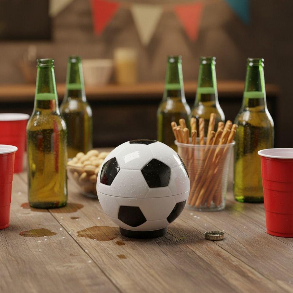 Black and White Football Bottle Opener Press Type Drink Bottle Lid Opener Gift