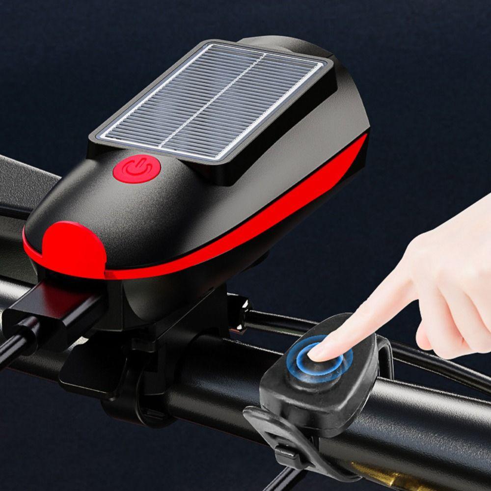 3 Modes Solar Bicycle Light Waterproof Night Riding Lamp LED Bike Front Lamp Balance Bicycle