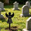 Памятник питомцу Религиозный символ Форма ангела Мемориальный камень Подарок на потерю питомца Памятник кошке собаке для сада двора