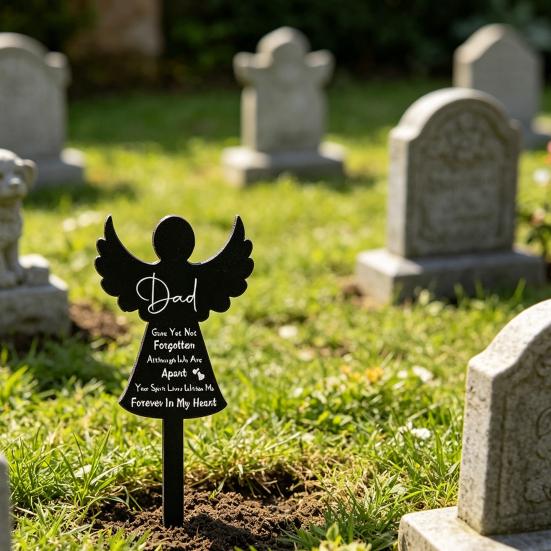 Памятник питомцу Религиозный символ Форма ангела Мемориальный камень Подарок на потерю питомца Памятник кошке собаке для сада двора