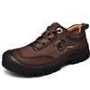 Мужские ботинки из натуральной кожи коровы, уличные ботинки, мужские туфли на плоской подошве, удобные мужские туфли для ходьбы и походов
