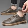 Мужская кожаная обувь в винтажном стиле, удобная мужская повседневная обувь, новый дизайн, мужские кроссовки, дышащая обувь для отдыха и прогулок, кроссовки