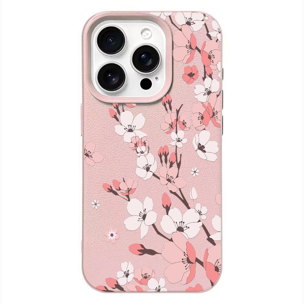 Чехол для телефона с цветочками для iPhone 17 16 15 Plus 11 13 12 14 Pro Max 16e 17 Air Мягкий Силиконовый Чехол Ударопрочные Чехлы Coque