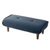 Celtan Ottoman Stool with Waraku No Pocket Task High Japanese-made Footrest, Kiwami, 2-Seater, Coil, Navy, Resilience, A280p-584NVY