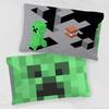 Jay Franco Minecraft Lone Creeper Pillowcase, 1 Pack, Double-Sided, Kids' Super Soft Bedding (Official Minecraft Product)
