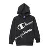 Kids Long Rubber Hooded School Charcoal [Champion] Sweatshirt, Sleeve, Fleece, Print, Sweatshirt, Boys, CK-AS106