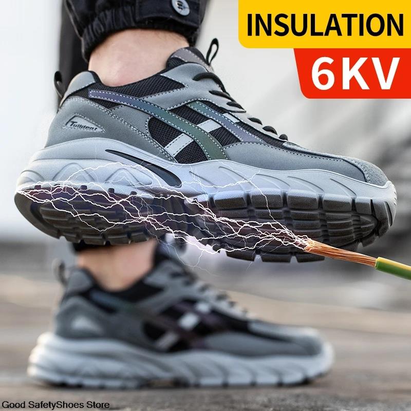 Work Sneakers Men Winter Safety Shoes Lightweight Anti-Smash Men Work Shoes Boots Women Protective Steel Toe Shoes Safety Boots