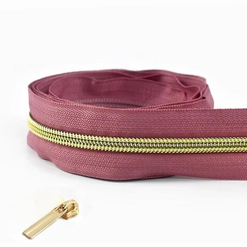 1/2/3/4/5 метров 5# нейлоновые молниевые ленты со слайдерами спиральные молнии сумка кошелек карман пуллеры для молний головка набор для ремонта швейные аксессуары