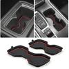 Auovo Cup Holder Insert Coaster Compatible with Honda Accord 2018 2019 2020 2021 2022 Silicone Cup Mat Car Interior Decoration(2 Set,Red)