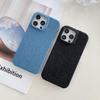 Жесткий джинсовый чехол для iPhone 15-17 Pro/Pro Max