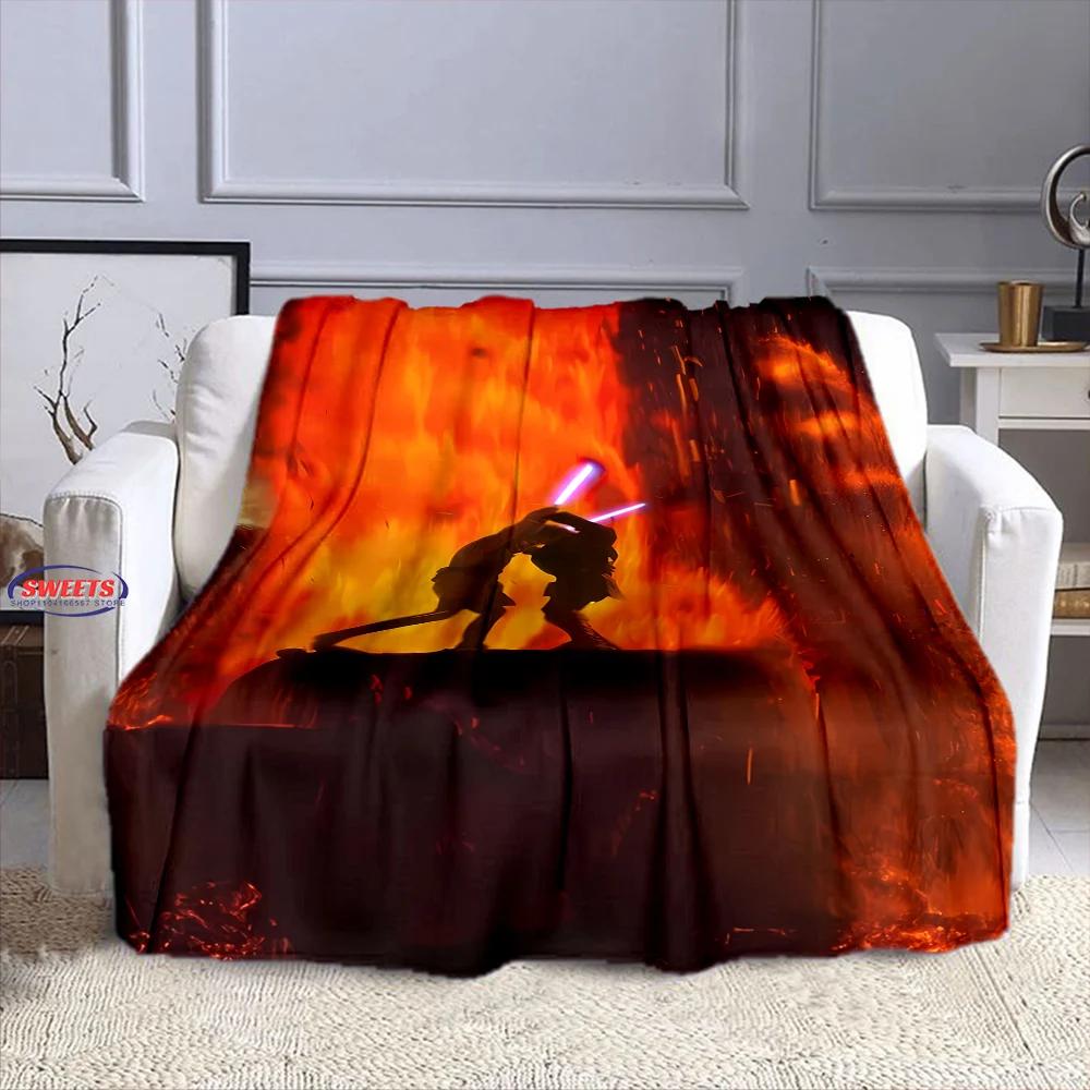 3D Printing Darth Vader Blanket,Warm and Cozy Flannel Blanket,Sofa Bedroom Office Leisure Nap Cover Blanket,Children's Nice Gift