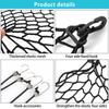 Car Dog Barrier Net with Hooks Durable Dog Car Safety Barrier Net Reusable Foldable Car Dog Fence Barrier Practical Universal