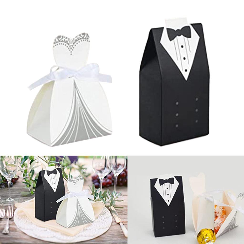 Европейский стиль коробки конфет конфеты Storege сумки 50 комплектов 100 шт смокинг свадебные платья выкройки для свадеб