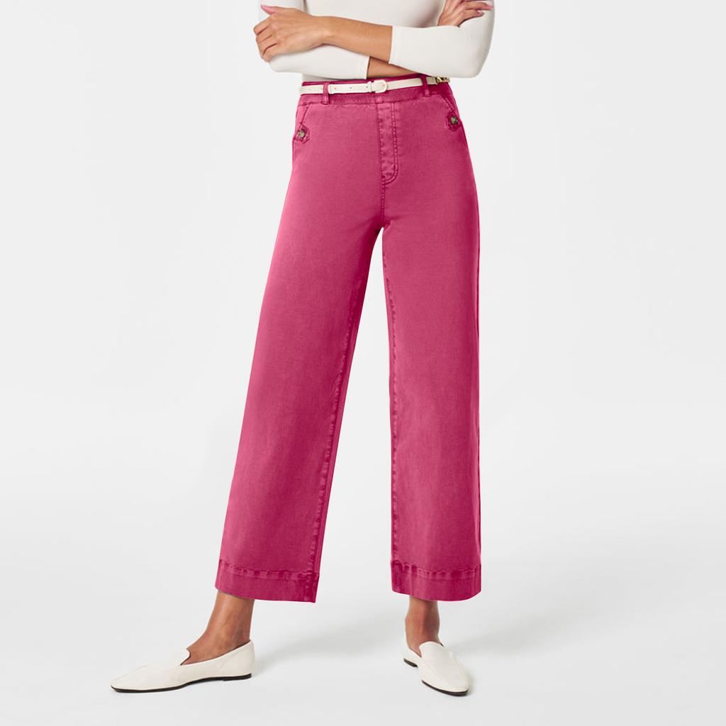 Широкие брюки для женщин, брюки для йоги, спортивные штаны с высокой талией и карманами, эластичные брюки, удобные спортивные спортивные штаны для тренировок