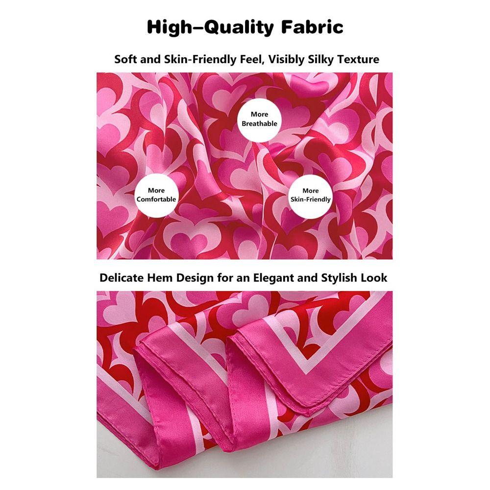 Elegant Yellow Neck Scarf Lemon Print Shawl Breathable Square Silk Scarf for Women