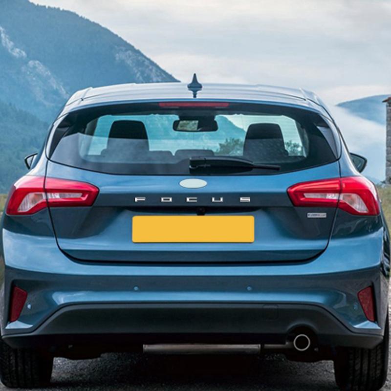 AJJ1 3D Metal Alloy Badge Letter Car Tail Rear Trunk Emblem Sticker Decoration For Ford Focus Logo MK6 MK7 MK8 Car Accessories