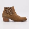 Замшевые ботильоны с леопардовым принтом Женские PATRICIA MILLER