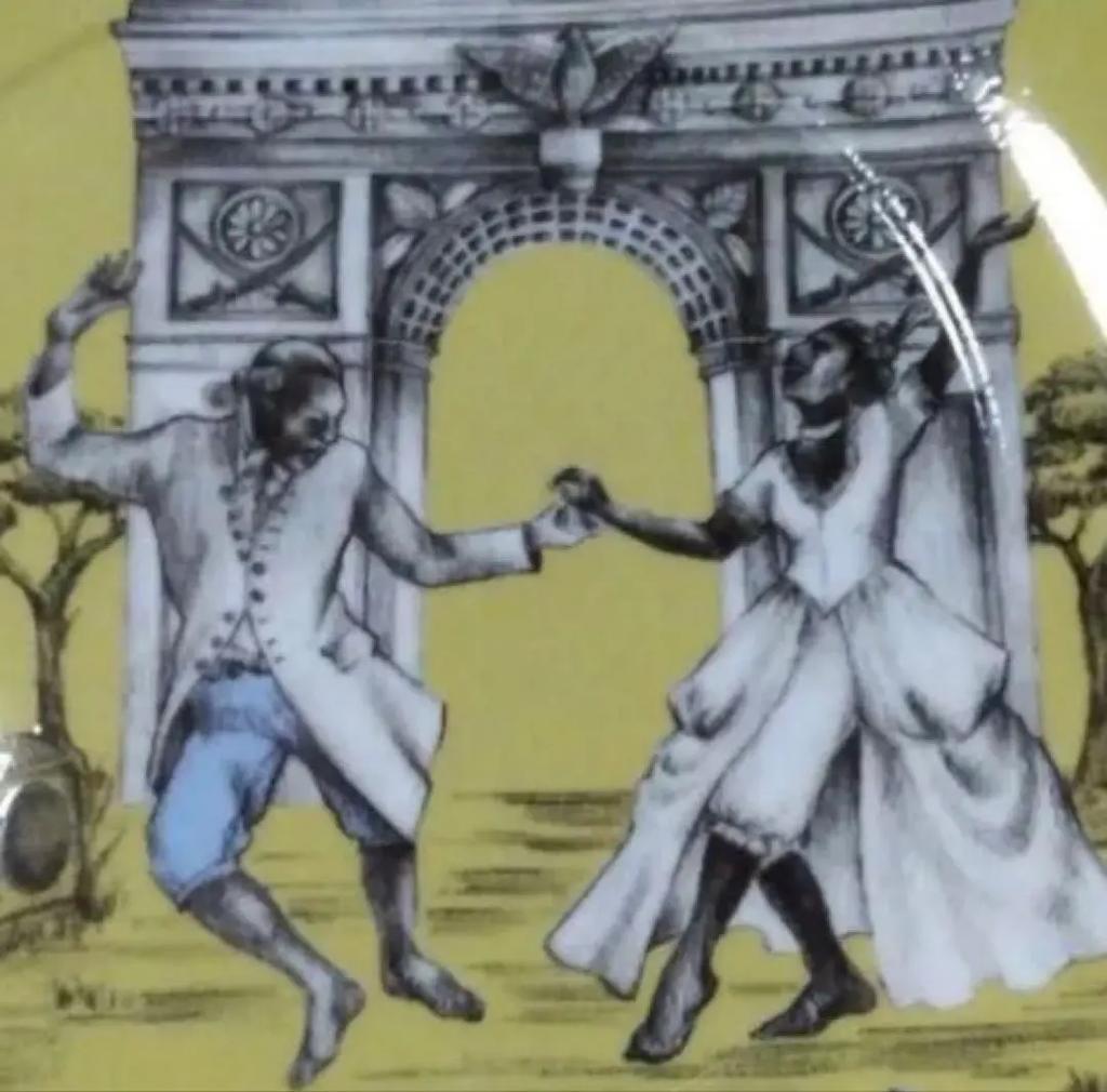 Wedgwood Sheila Bridges Dancing Accent Plate 20cm UNUSED Yellow