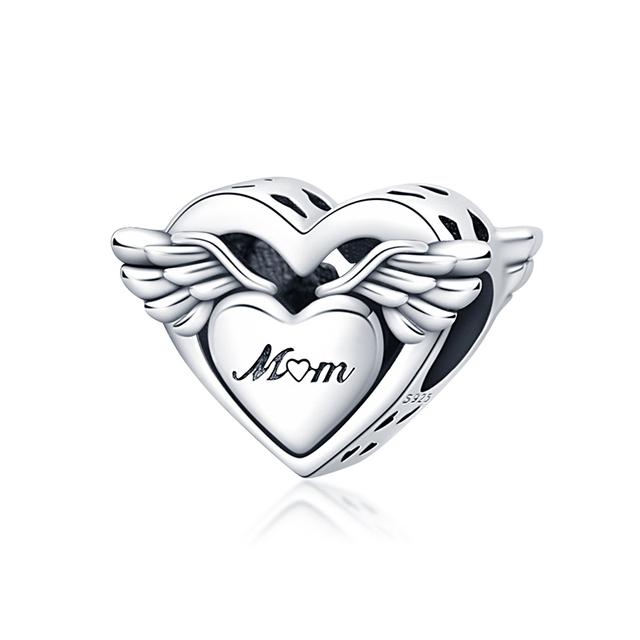 Стерлингового серебра 925 пробы, сердце, лапа животного, прозрачная снежинка, сверкающая корона, подвеска в виде тыквы, подходит для оригинального модного браслета