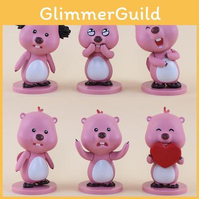 Милый набор выражений Лупи ПВХ игрушка 6 красочных вариантов Обратитесь в службу поддержки для получения коробок-сюрпризов