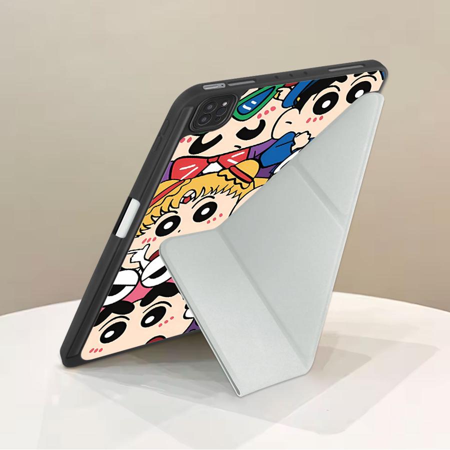 Cute Cra-yons Shin-chans Tablet Case For iPad Pro 2025 Pro 11th 10th 9th 8th 7th 12.9inch Air 4 5 M3 M2 1 2 M4 11inch Mini 6 7