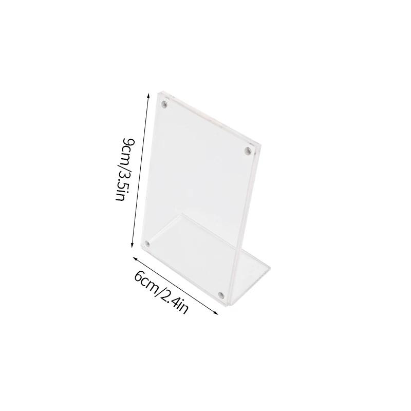 Прозрачная акриловая фоторамка магнитный держатель для фотокарт Kpop Idol CD Card Display Stand настольное украшение Декор Подарки