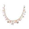 Metal Chain Bag Charms Accessory Lanyard Bag Chain Starfish Conch Pearl Bag Pendant  Bag Ornament
