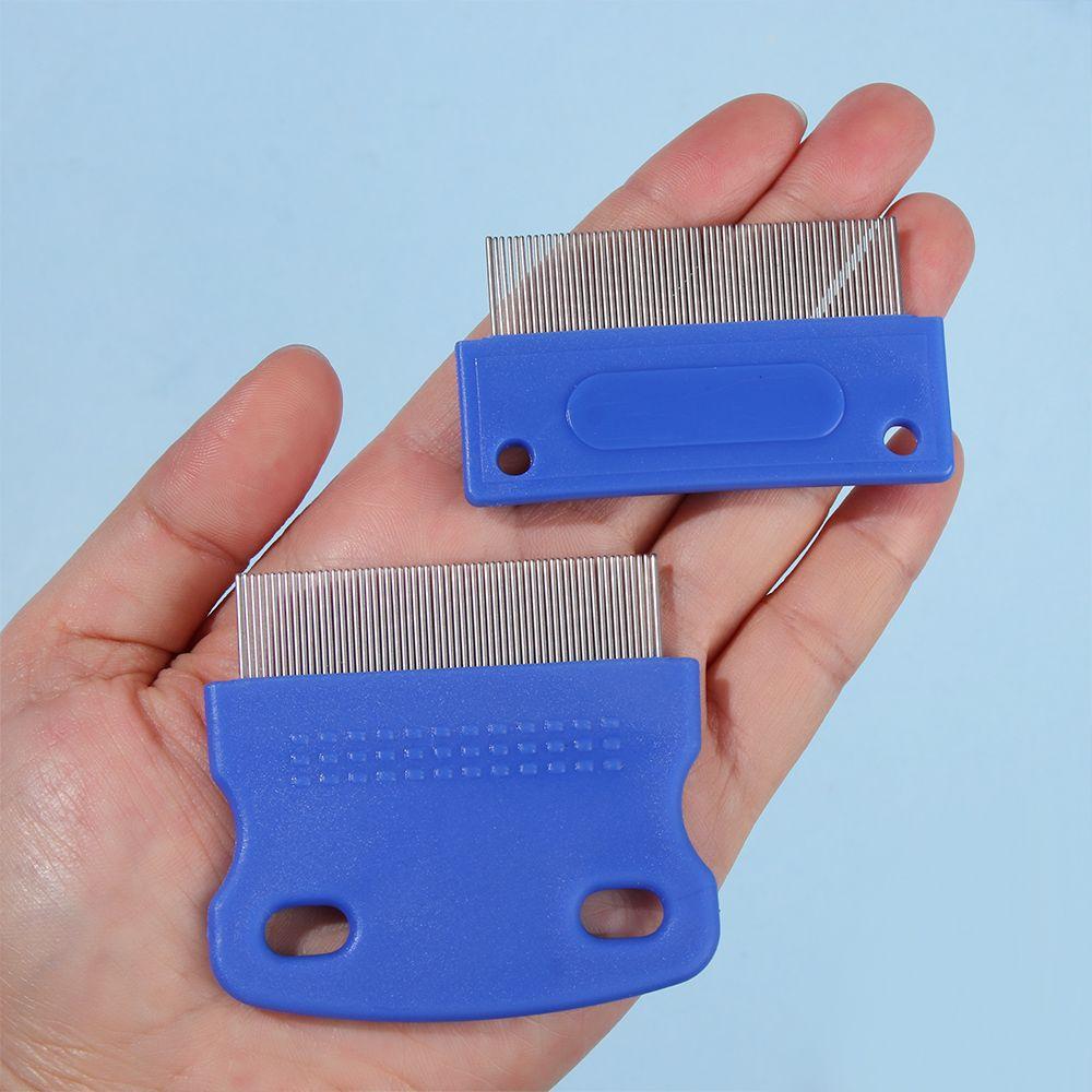 Нержавеющая сталь Удаление слезных дорожек Собаки Кошки Расческа от вшей Расчески для груминга Расческа от блох для домашних животных Инструмент для распутывания колтунов