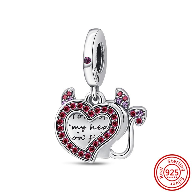 92 Стиль 925 Серебряная Звезда Луна Солнце Снежинка Растение Перо Сердце Тонкие Бусины Паве Подходит Оригинальные Подвески Браслет DIY Ювелирные Изделия