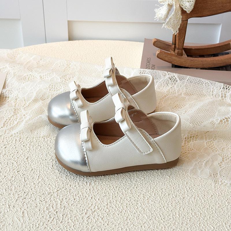 Кожаные туфли Мэри Джейн для девочек - Весна/Осень, Французский и Японский стиль, Мягкая подошва, Для малышей и маленьких девочек