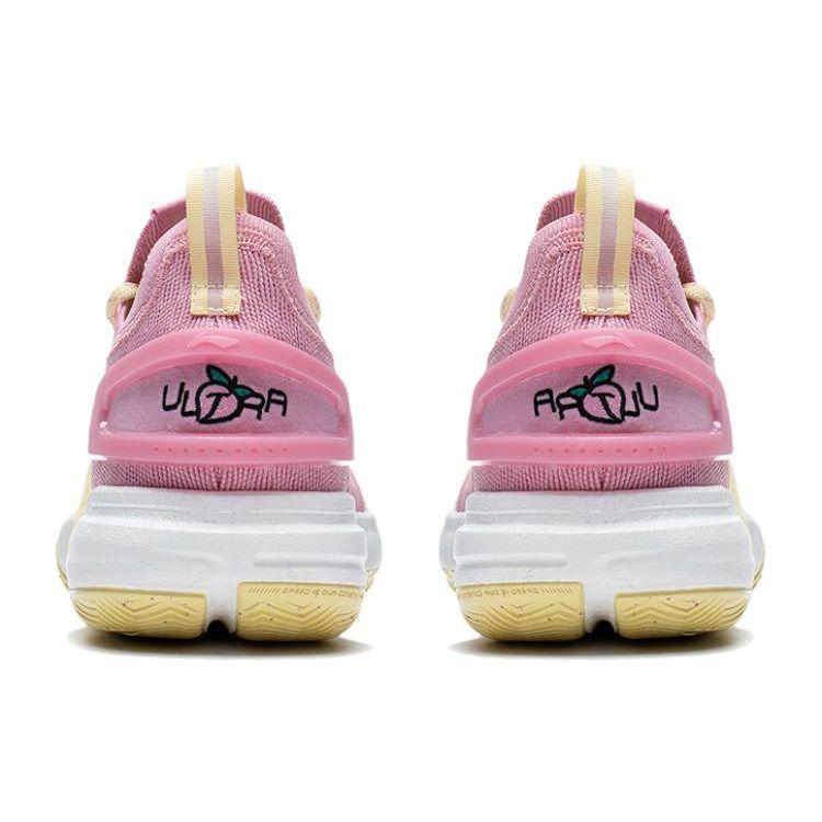 Li Ning Flash 9 Ultra Low Basketball Shoes Men Sneakers Pink ABAT017-3