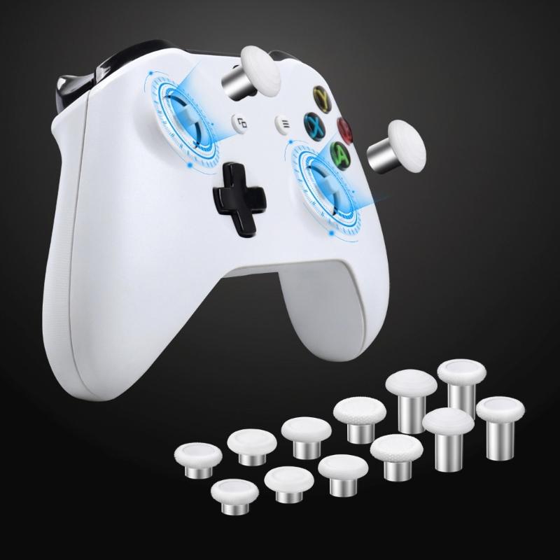 Replacement Thumb Sticks Joystick Analog Thumbstick Grip for Game Controller Thumb Grip with Prying Tool Screwdriver
