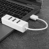 4‑Port Hub USB Splitter Docking Station Portable Computer Parts OTG White Data Transmission