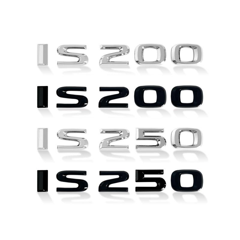 1Pcs Chrome Metal Black Silver IS200 IS300 IS250 IS350 ALTEZZA Logo Auto Body Rear Trunk Emblem Badge Sticker For Lexus